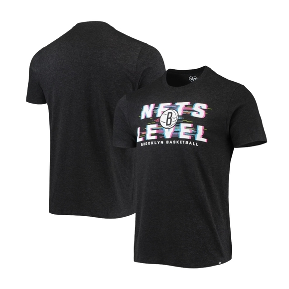 '47 Nets Level Brooklyn Nets Club T-Shirt NBA Basketball Men's XL NWT Black New - Picture 1 of 5
